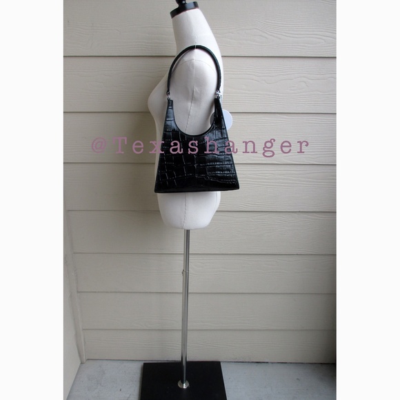 NWT STAUD Rey Shoulder Bag Black - Picture 12 of 16